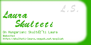 laura skulteti business card